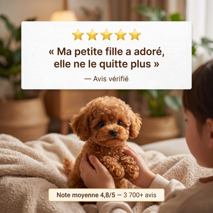 Chiot Robot Réaliste™ — Il marche, aboie et fait des câlins