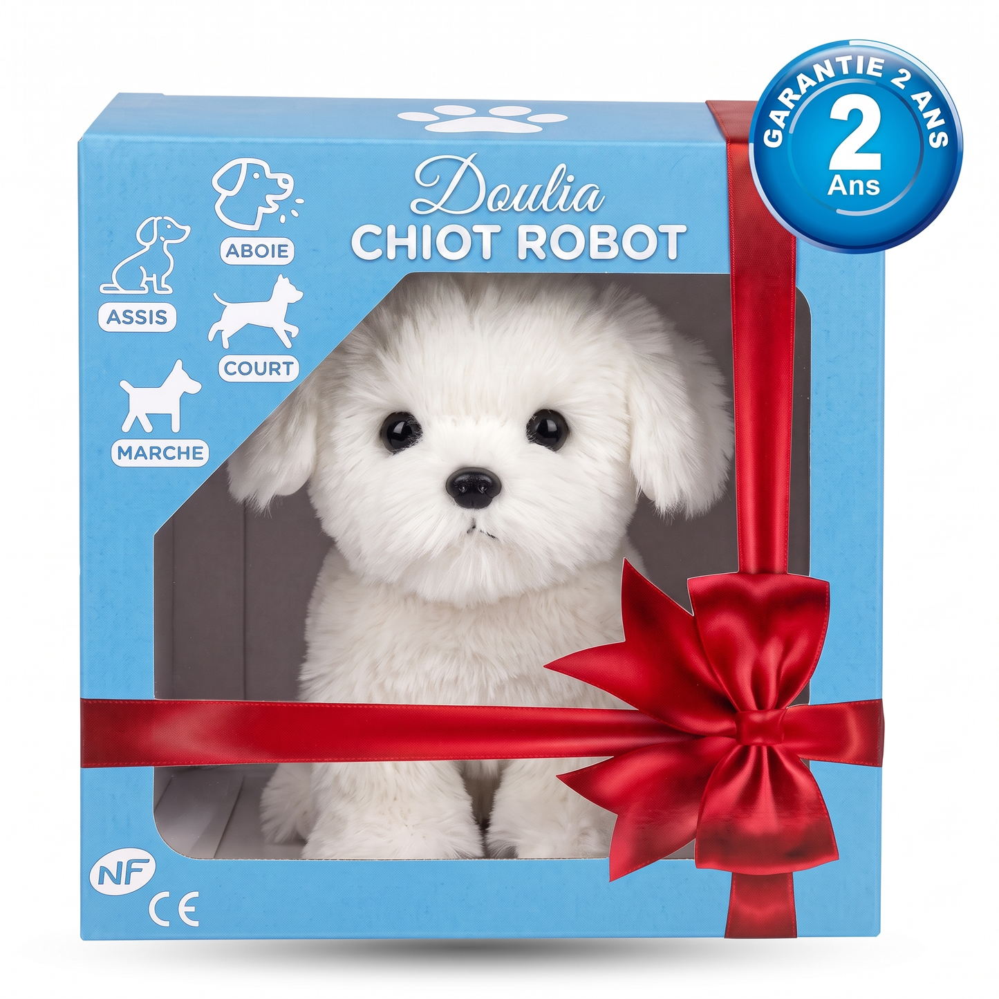 Chiot Robot Réaliste™ — Il marche, aboie et fait des câlins