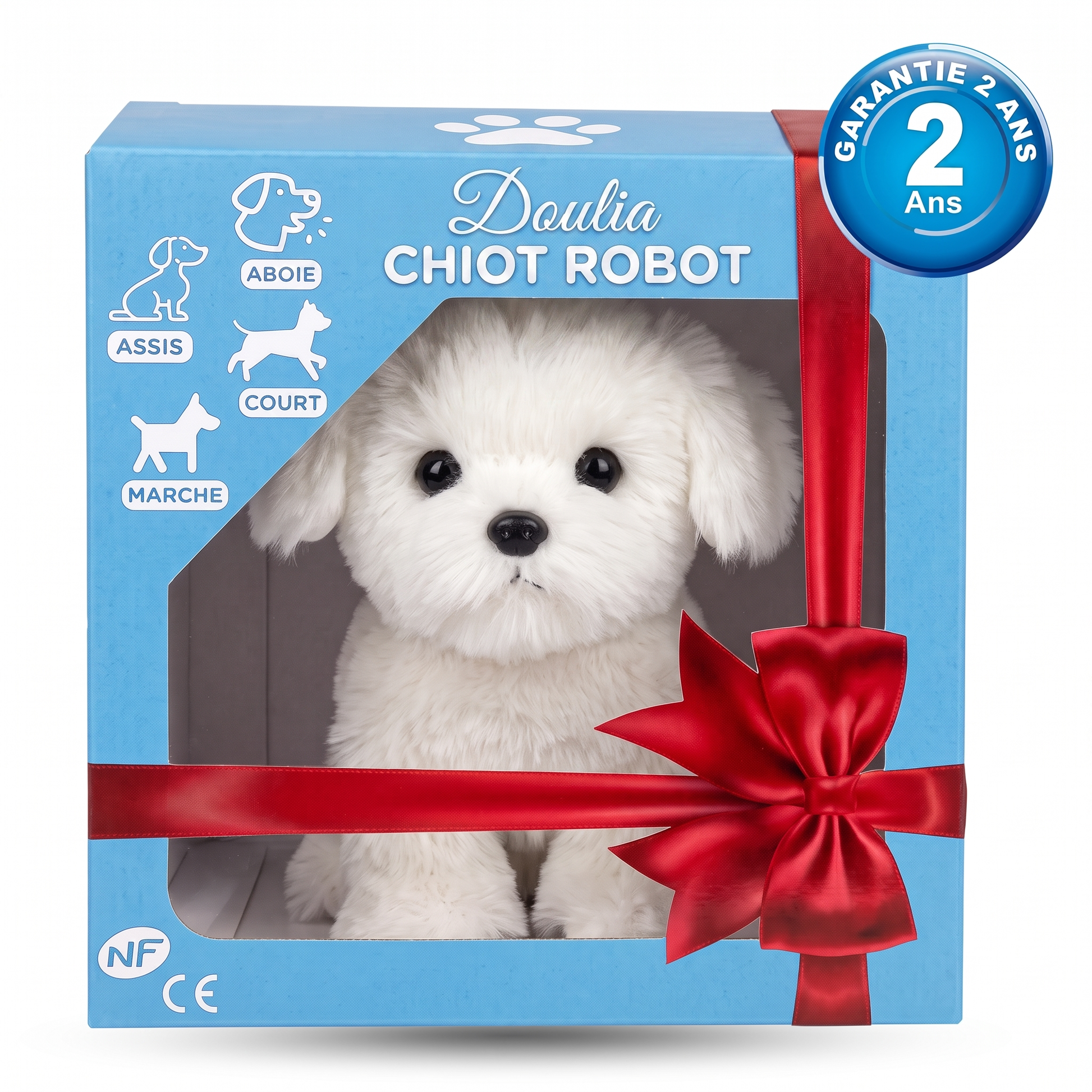Chiot Robot Réaliste™ — Il marche, aboie et fait des câlins