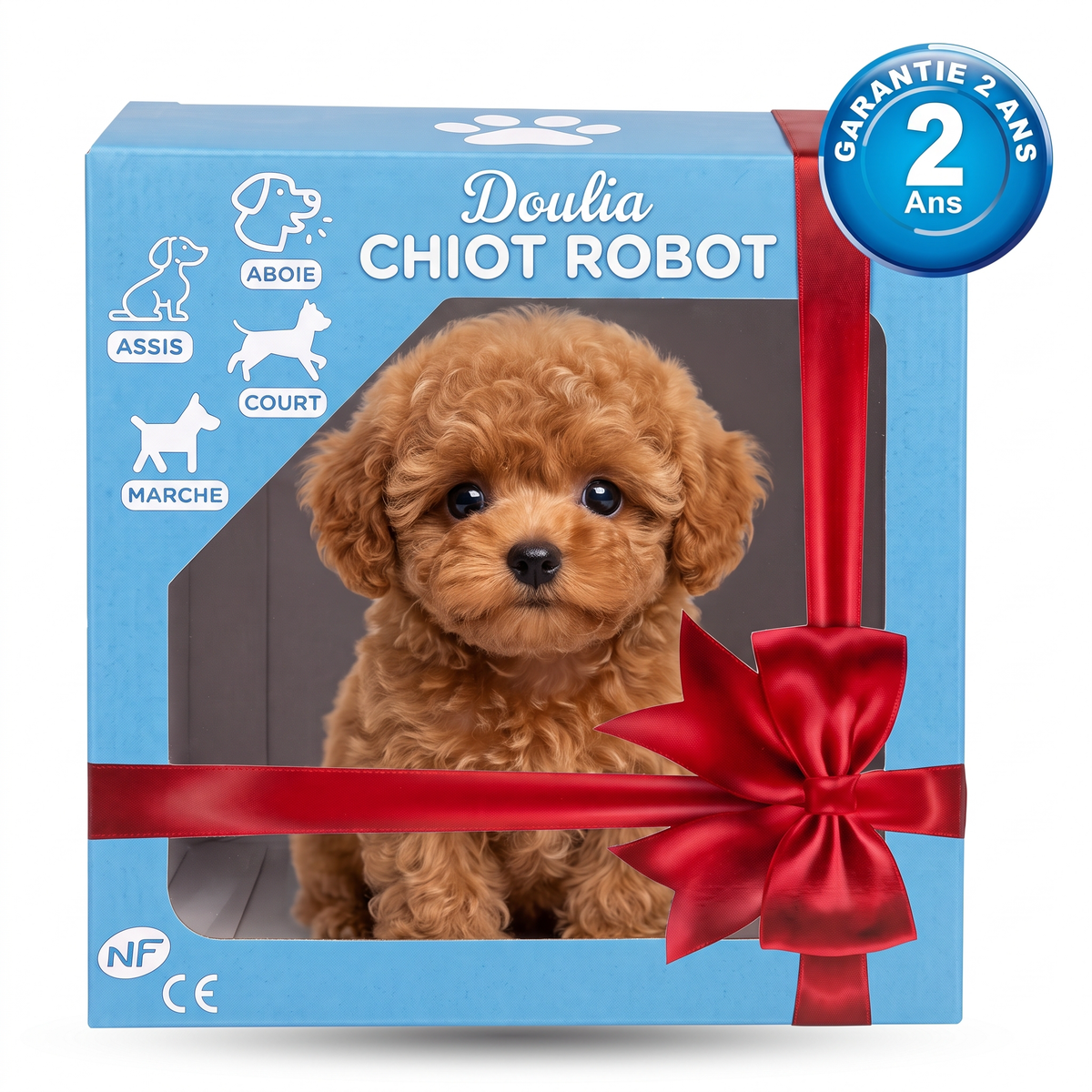 Chiot Robot Réaliste™ — Il marche, aboie et fait des câlins