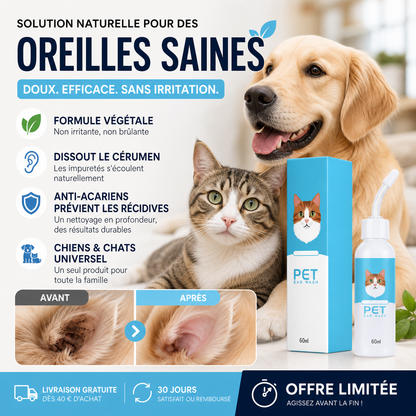 OtiPur™ – Nettoyant Auriculaire Apaisant Chiens & Chats