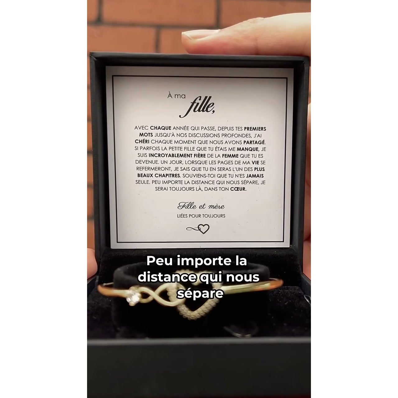 situation — Bracelet Cœur Infini – Lien Mère-Fille