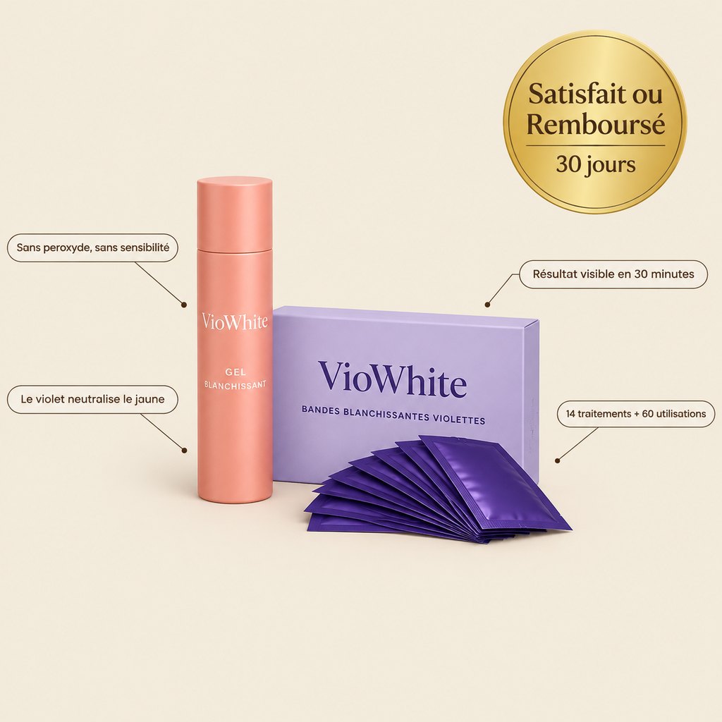 VioWhite™ – Kit de Blanchiment Dentaire au Violet