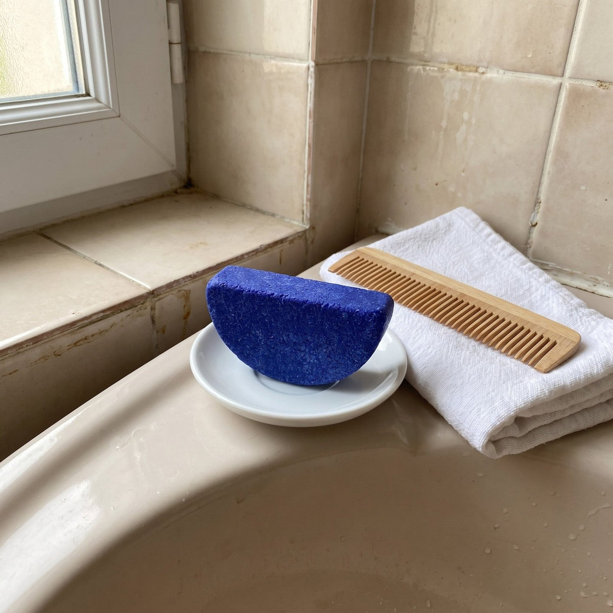 Sur le lavabo