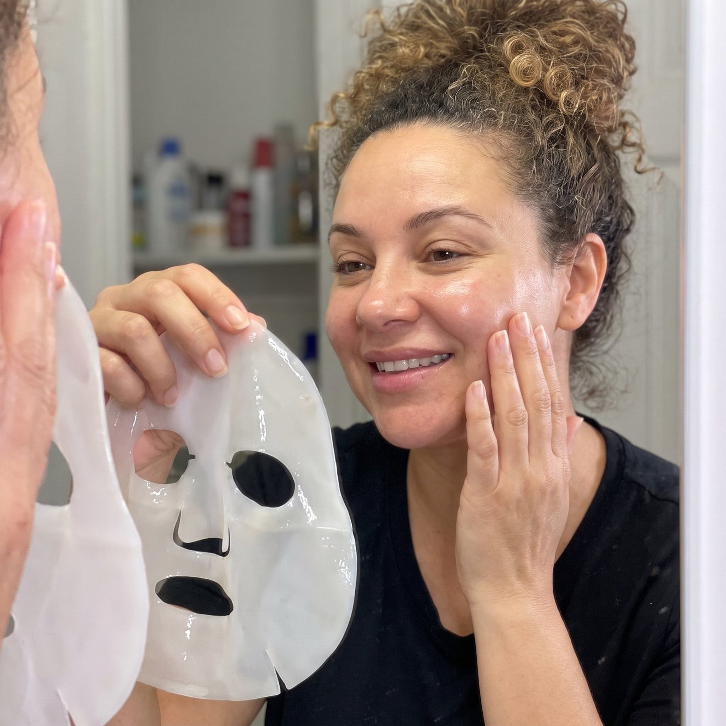 Résultat au miroir le matin