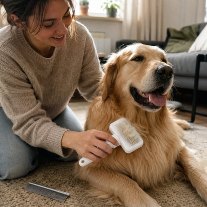 PoilStop™ – Brosse Autonettoyante pour Chien et Chat