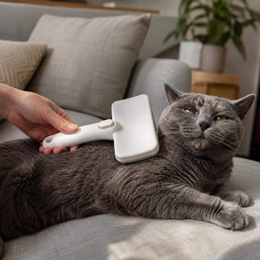 PoilStop™ – Brosse Autonettoyante pour Chien et Chat