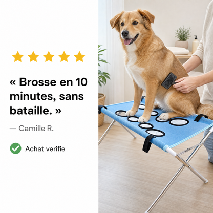 Avis client 5 etoiles table de toilettage