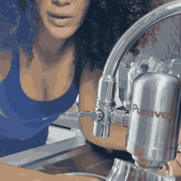 PuroTap™ – Filtre à Eau sur Robinet en Inox