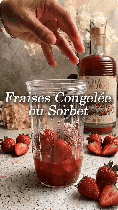 gif — Sirop Spritz Miel & Fraise-Basilic