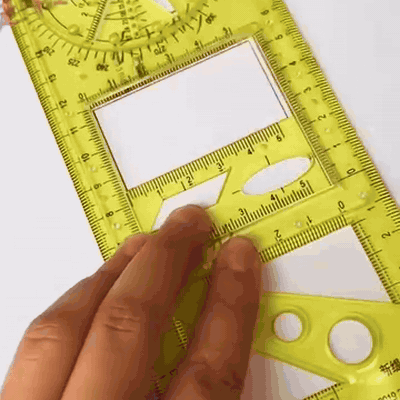 gif — Règle Géométrique Rotative Multi-Formes