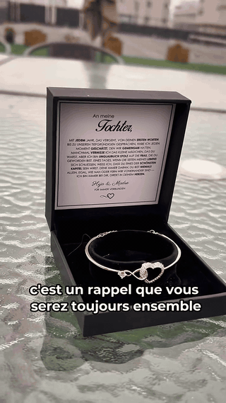 gif — Bracelet Cœur Infini – Lien Mère-Fille