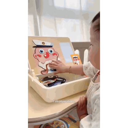 gif — MagiFace™ – Plateau Magnétique à Visages Rigolos