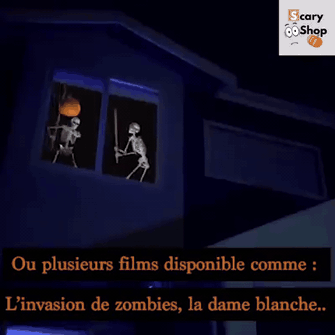 gif — LumaFête™ – Projecteur de Films Animés pour Fenêtre, Halloween & Noël