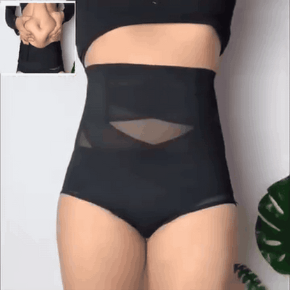 gif — Culotte Gainante Taille Haute - Ventre Plat Sans Effort
