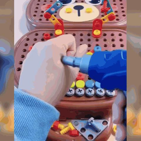 gif — Mallette de Perçage Montessori — 204 pièces