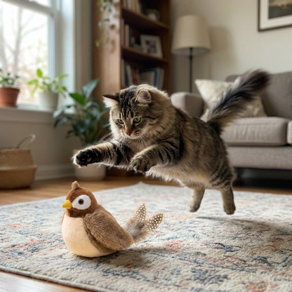 Jouet Chat Oiseau Gazouillant