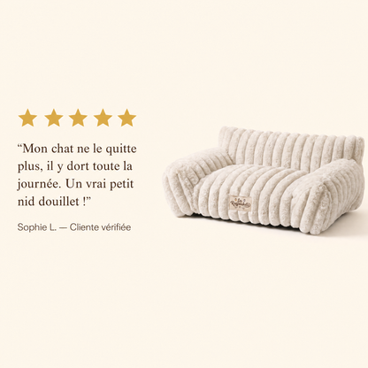Panier Cocoon Moelleux pour Chat — Nid Anti-Stress Ultra-Doux