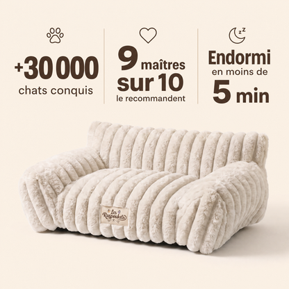Panier Cocoon Moelleux pour Chat — Nid Anti-Stress Ultra-Doux