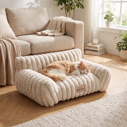 Panier Cocoon Moelleux pour Chat — Nid Anti-Stress Ultra-Doux