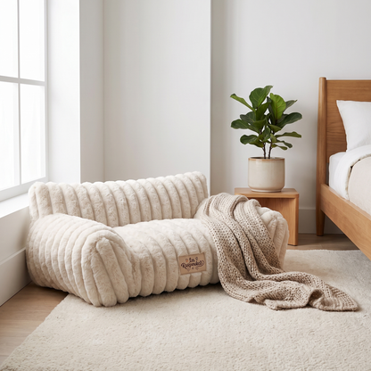 Panier Cocoon Moelleux pour Chat — Nid Anti-Stress Ultra-Doux
