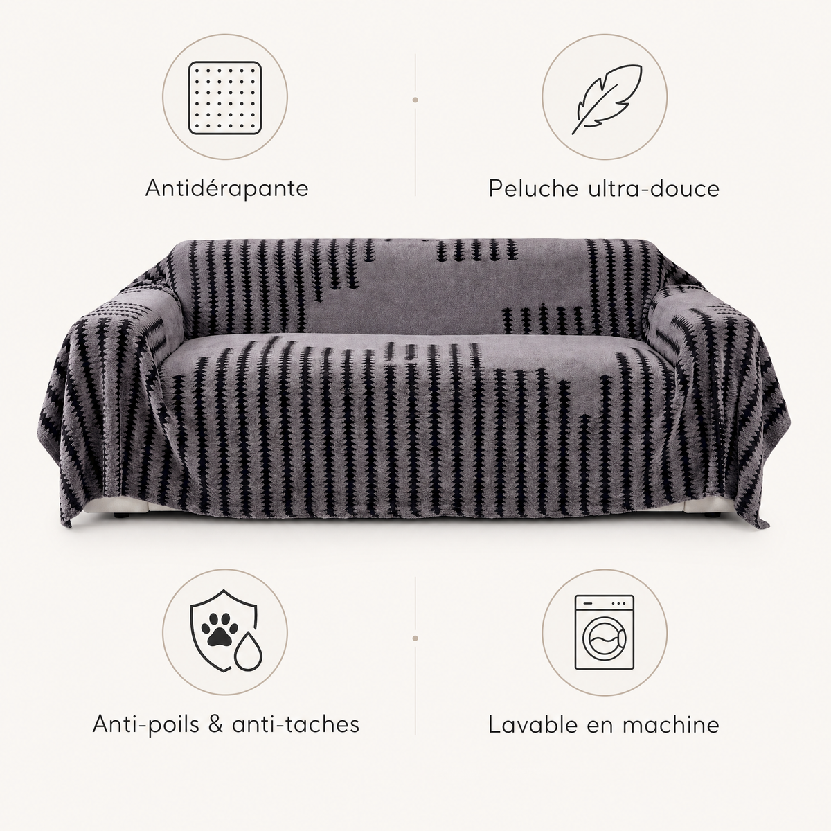 Bénéfices housse antidérapante