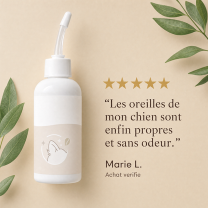 Nettoyant Auriculaire Naturel pour Chiens & Chats
