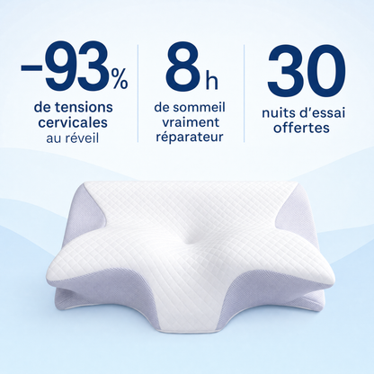 Oreiller Ergonomique Soya 2.0 — Mémoire de Forme Cervical