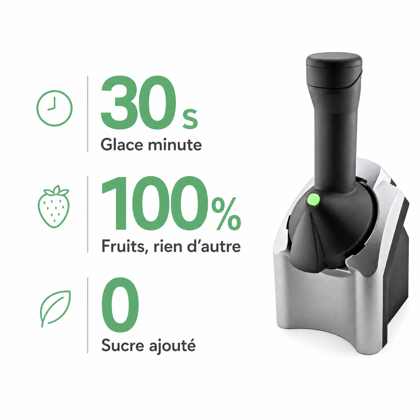Machine à Glace Instantanée - Fruits Congelés