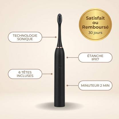 NovaSonic — sonique, 6 têtes, IPX7, minuteur