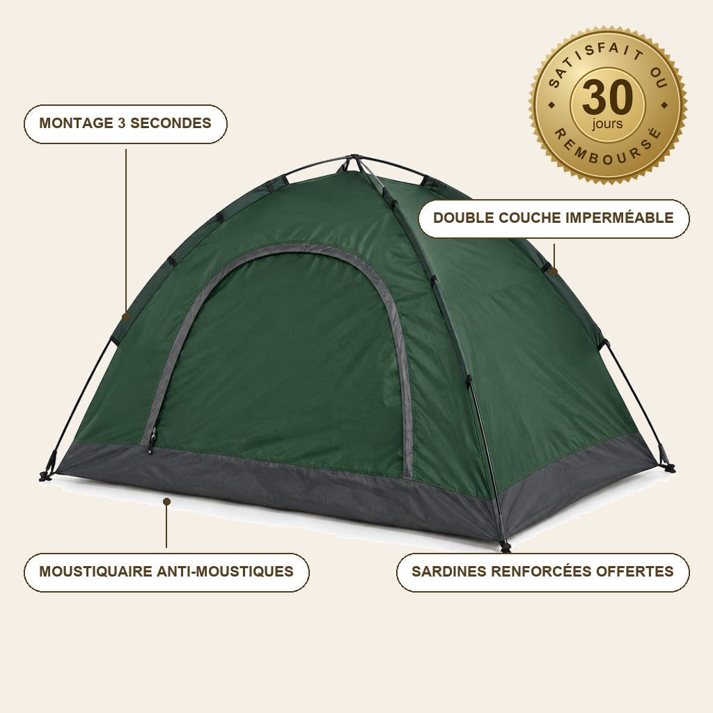 InstaCamp™ – Tente de Camping Pop-Up 3 Secondes