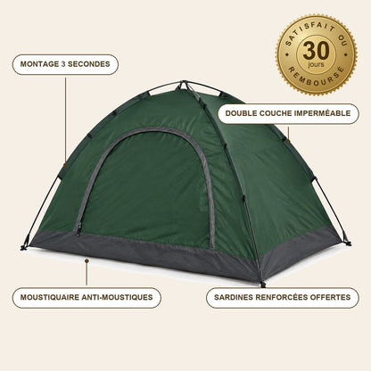 InstaCamp™ – Tente de Camping Pop-Up 3 Secondes