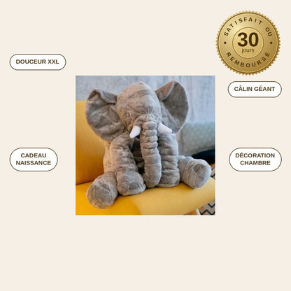 infographie — GéantCâlin™ – Peluche Éléphant XXL Ultra-Douce