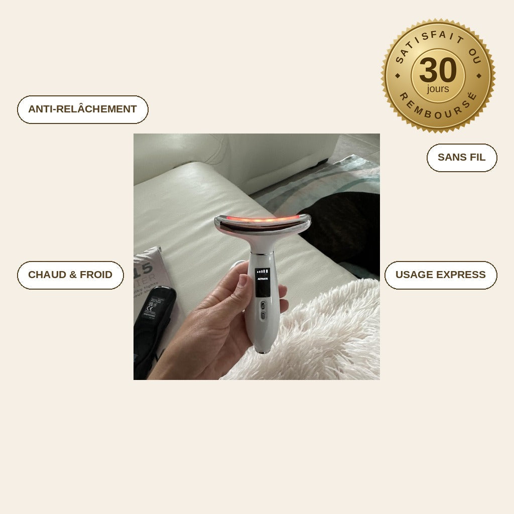 infographie — NeckTonic™ – Soin Raffermissant Cou & Double Menton