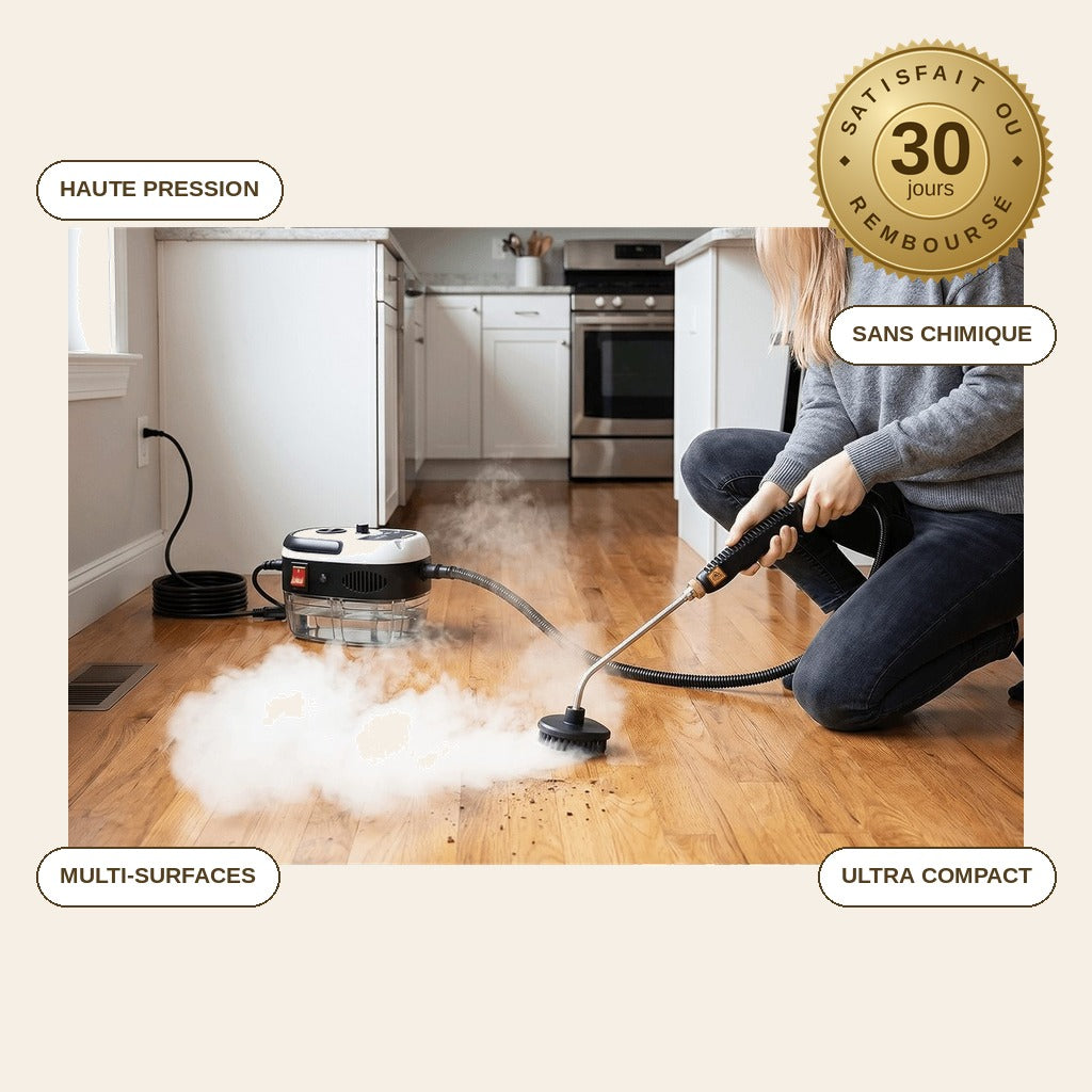 infographie — VapoClean™ – Nettoyeur Vapeur Haute Pression Multisurface