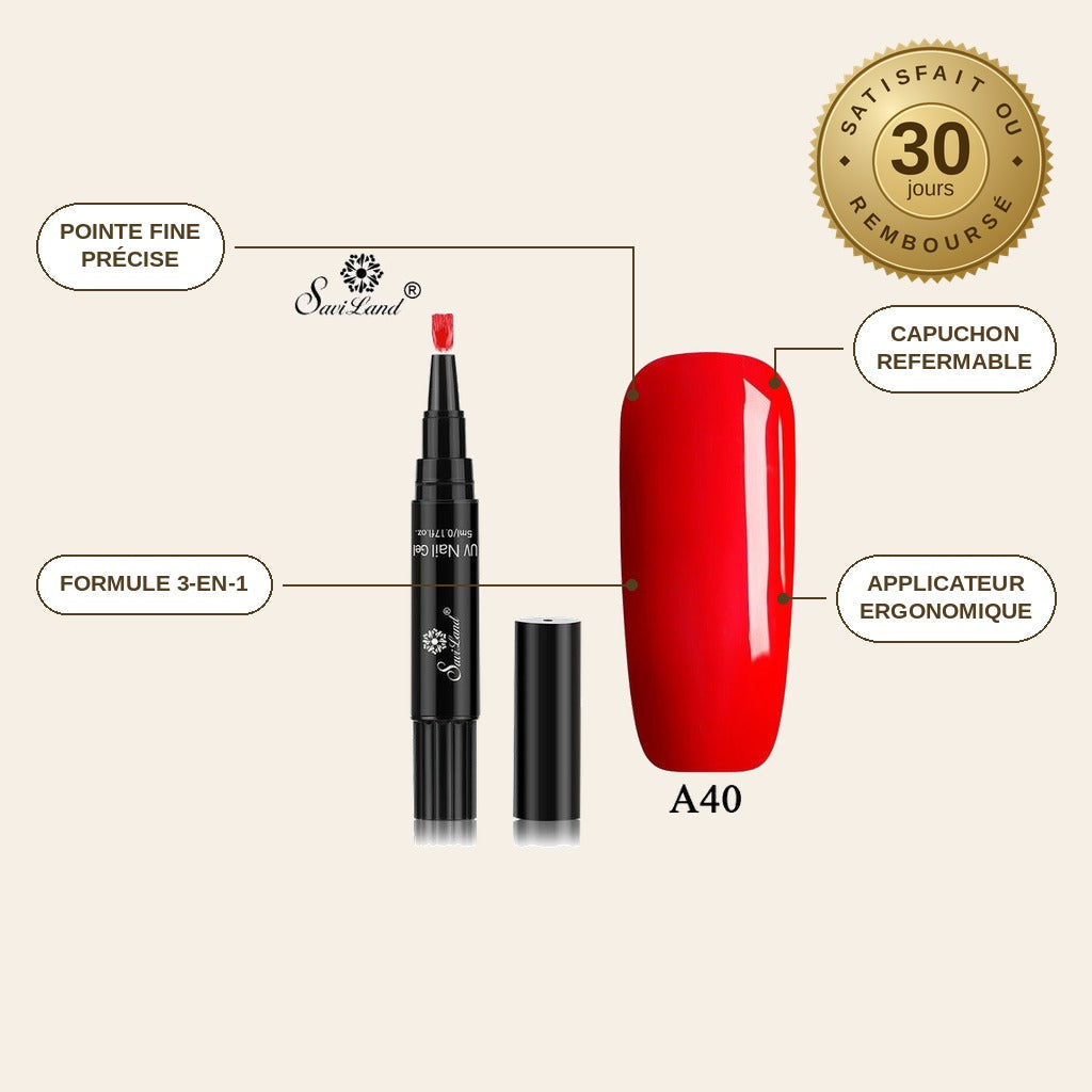 infographie — GelInstant™ – Stylo Vernis Gel 3-en-1 Manucure Express