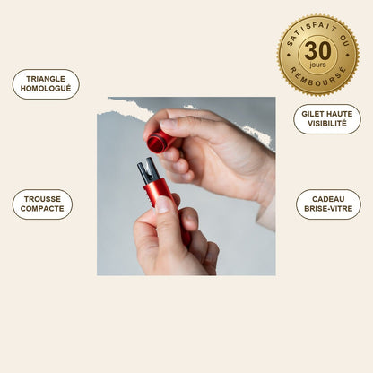 infographie — SafeRoute™ — Kit d'Urgence Auto Complet