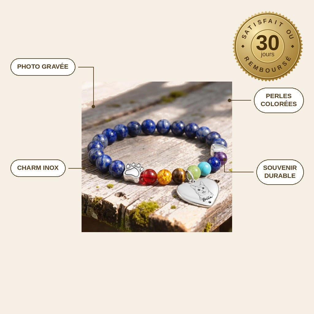infographie — Bracelet Souvenir Personnalisé Photo – Hommage à Votre Animal
