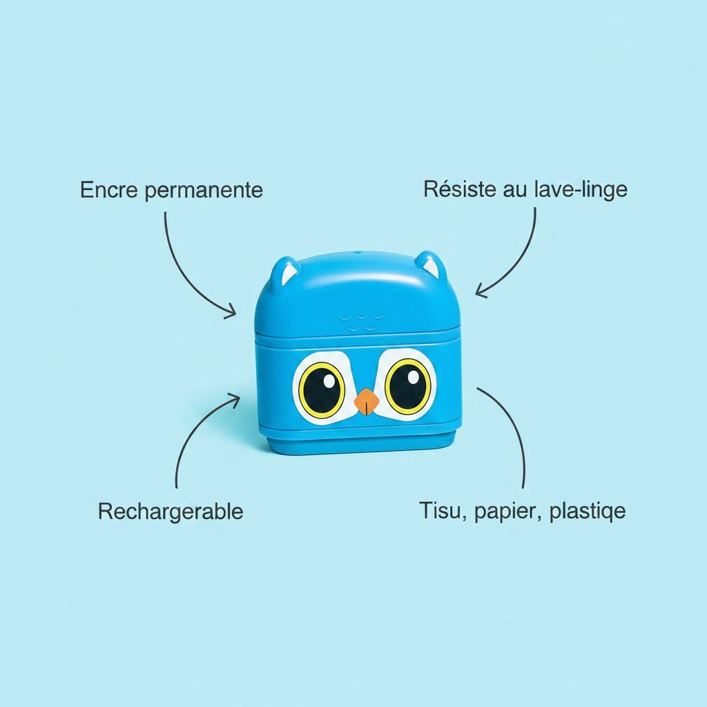 NomiStamp™ – Tampon Nominatif Personnalisé pour Vêtements