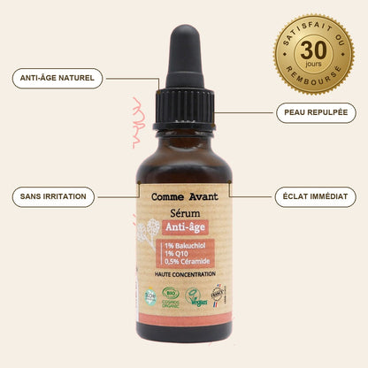 infographie — BakuLift™ – Sérum Anti-Âge Bakuchiol & Q10