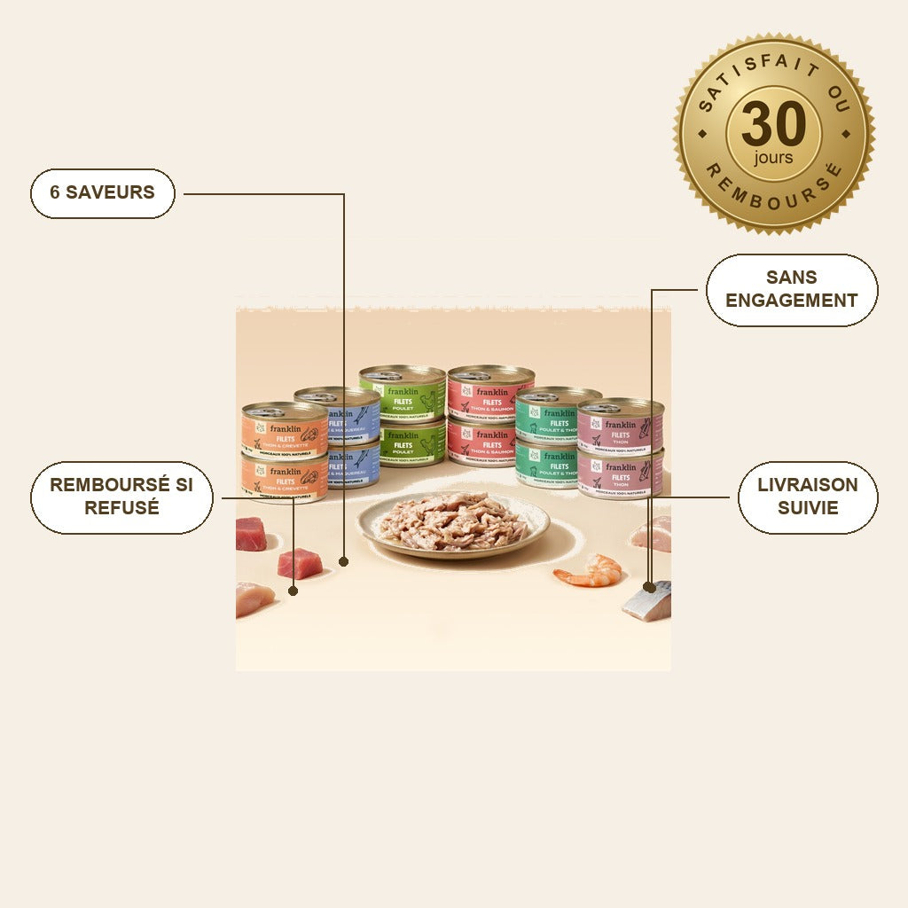 infographie — Multipack Filets 6 Saveurs pour Chat – FelinRégal™