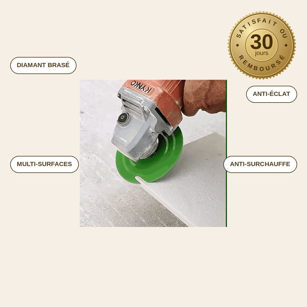 infographie — DiamCoupe™ – Disque Diamant pour Carrelage, Marbre & Verre