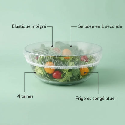 FreshCap™ – Housses Alimentaires Élastiques (lot de 100)