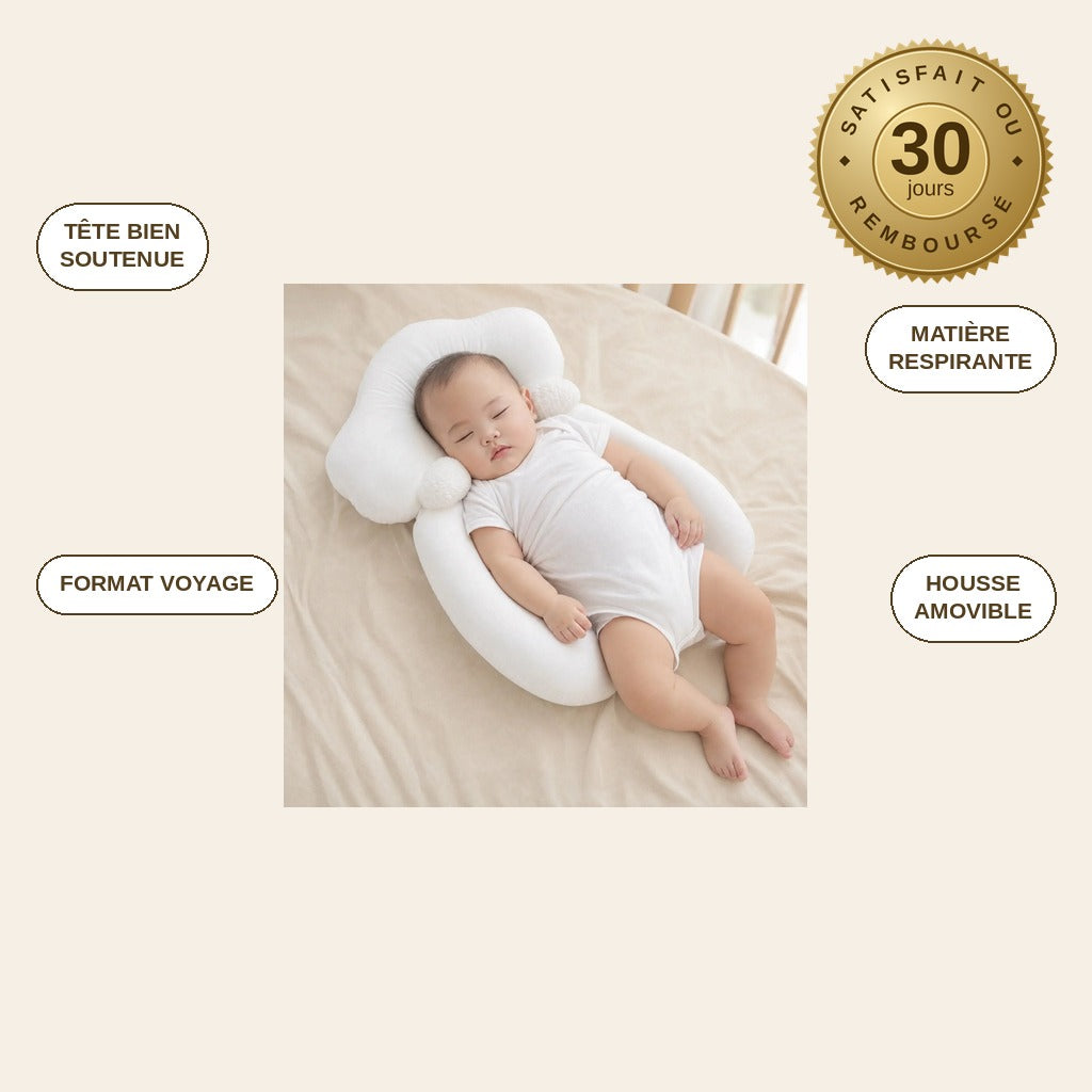 infographie — Oreiller Anatomique Bébé TêteDouce™
