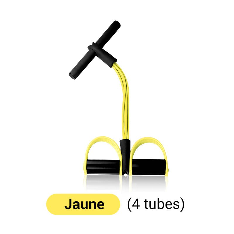 couleur Jaune — FlexTract™ – Étireur de Jambes à Pédale avec Bandes de Résistance