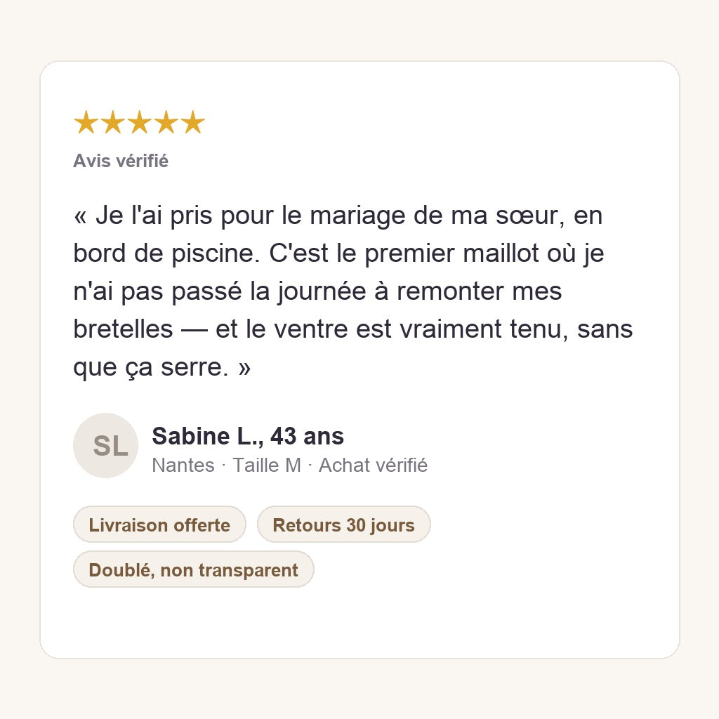 Avis cliente vérifié