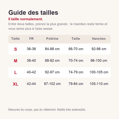 Guide des tailles S à XL
