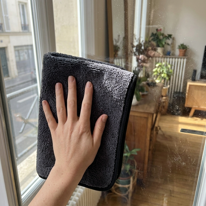 MiroClean – Chiffon Vitres Sans Trace en situation