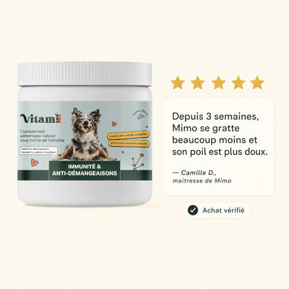 Friandises Naturelles Immunité & Anti-Démangeaisons pour Chien