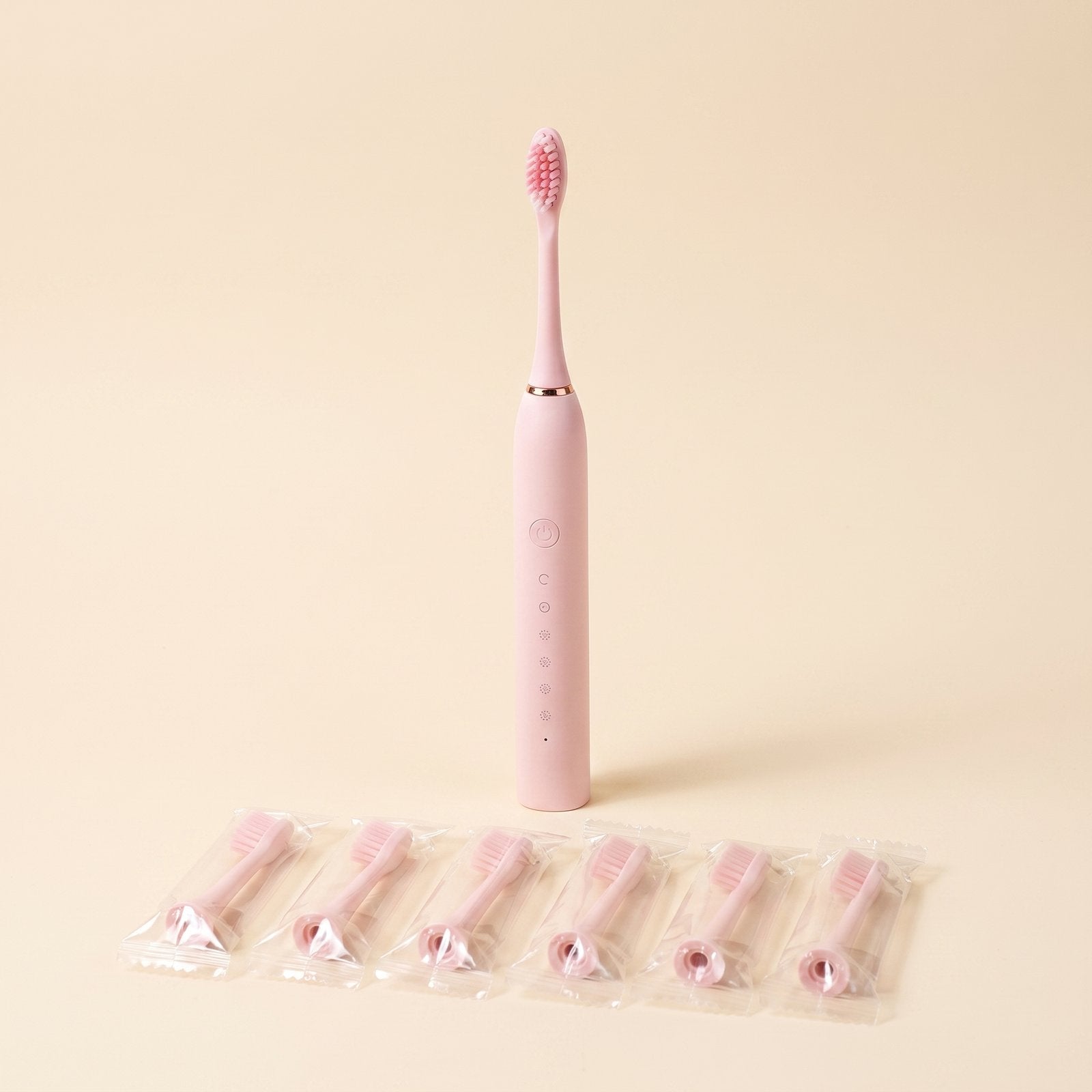 NovaSonic rose avec 6 têtes de rechange